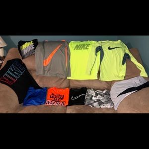 10 piece various Nike shirts/long sleeves.